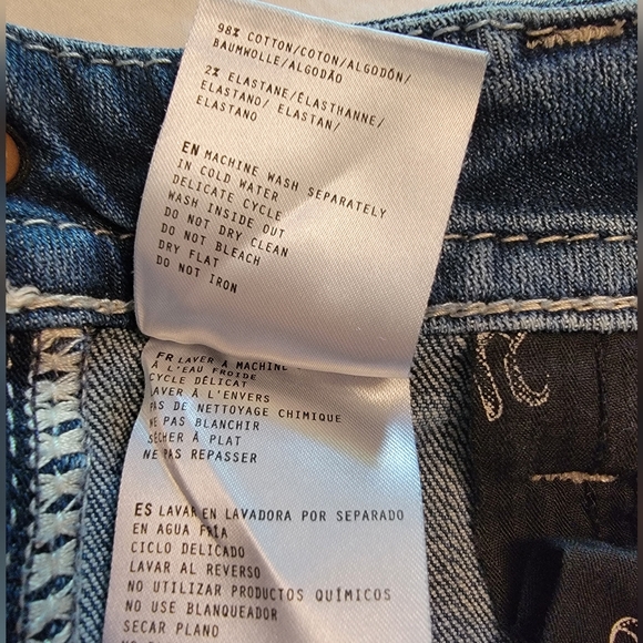 Miss Me Western Chloe Boot Medium Wash Jeans With Embellished Turquoise Accents - Picture 7 of 11